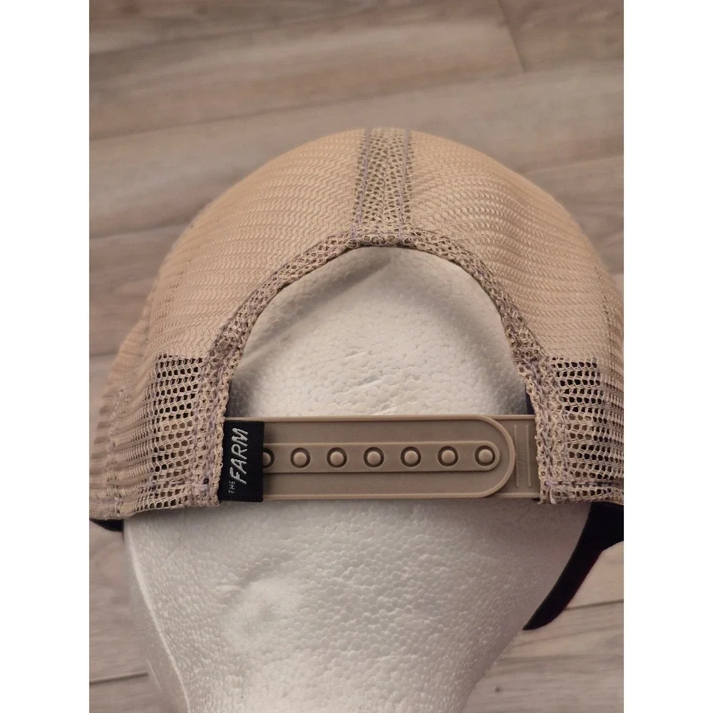 Goorin Bros The Farm Rooster Trucker‎ Hat Navy Burgundy Patch Snapback Cap